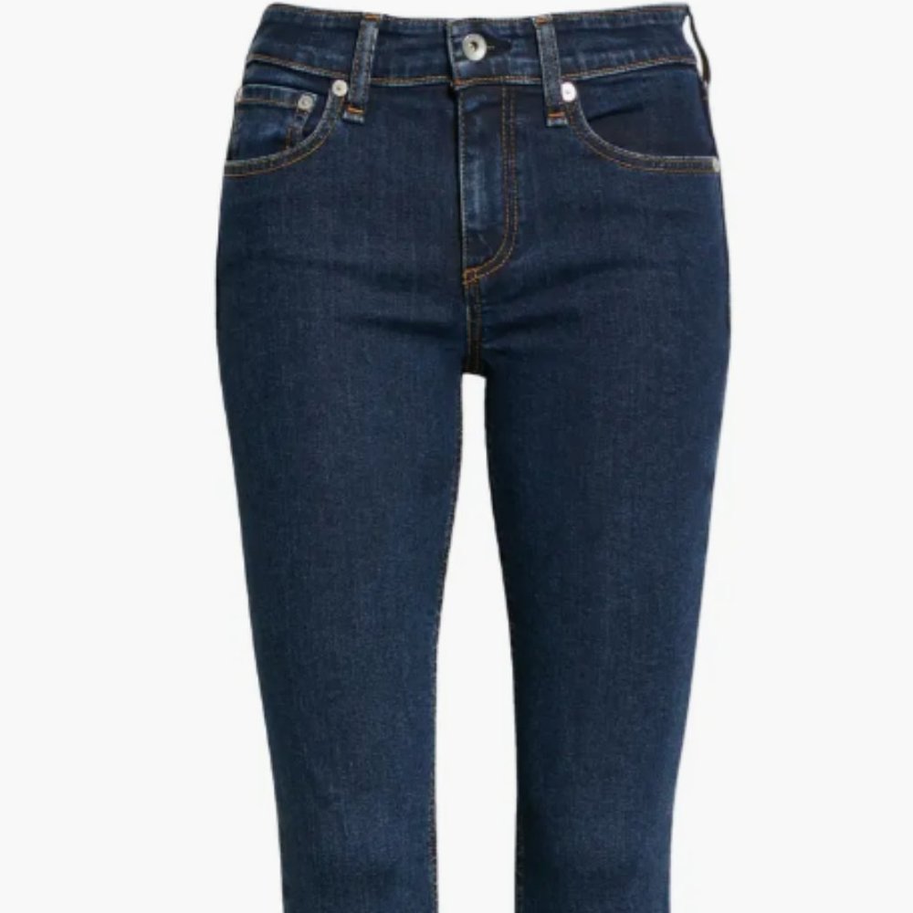 RAG & BONE Cate Zip Cuff Ankle Skinny Jeans